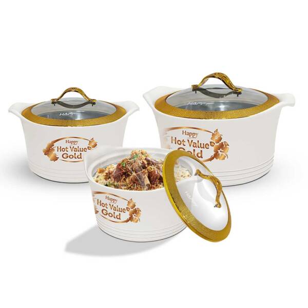 Happy Hot Value Gold Glass Top Hotpot