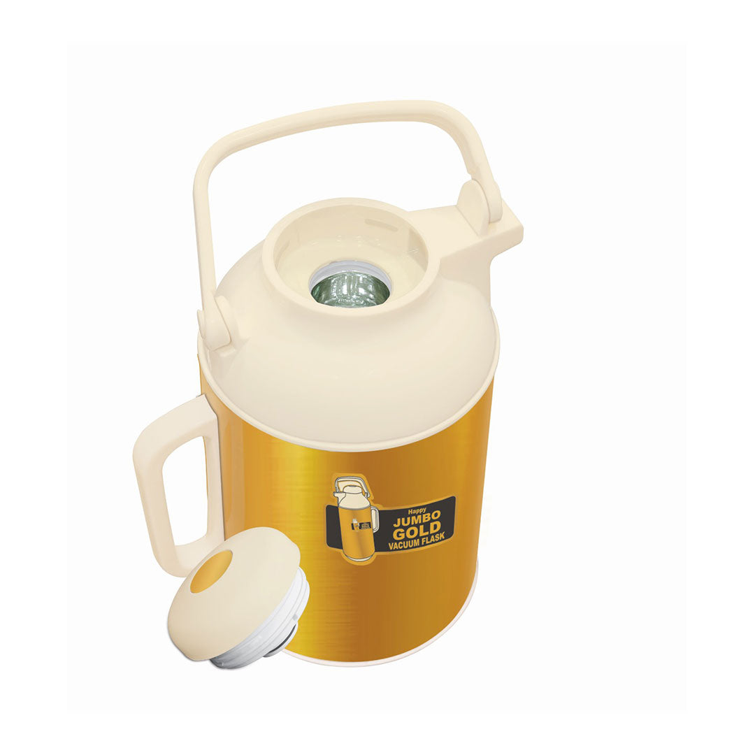 Happy Jumbo Gold Flask - Image 2