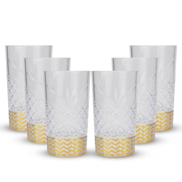 Happy Crysto Acrylic Glass 6 Pcs