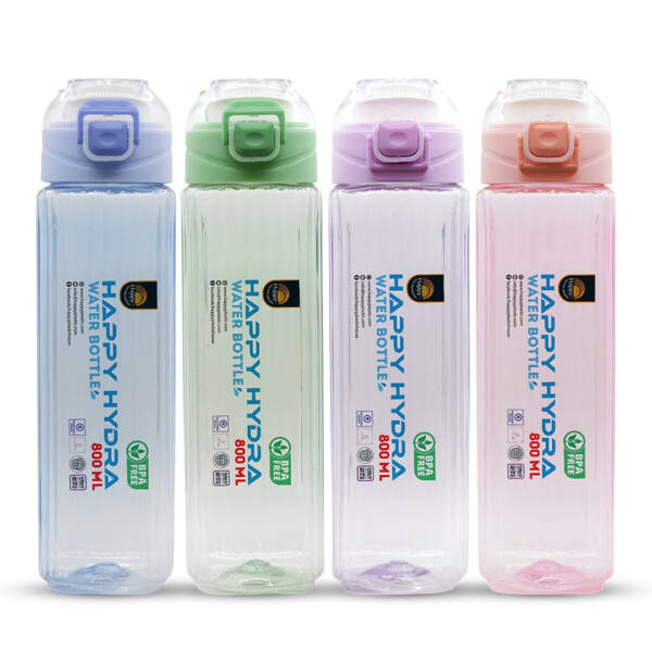 Happy Hydra Plastic Water Bottle 800ml