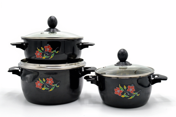 High Class Steel Serving Bowl Set 3 Pcs