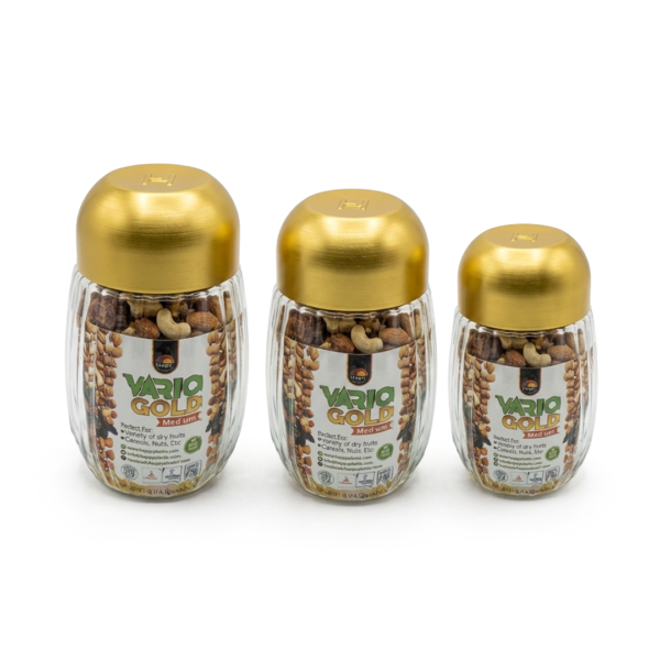 Happy Vario Gold Plastic Jar