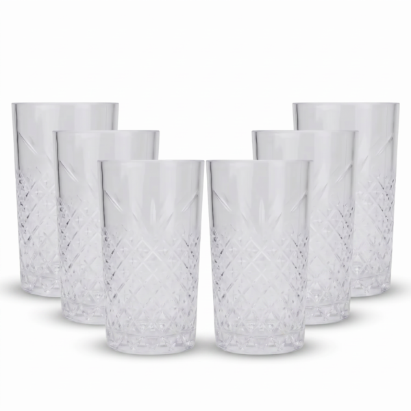 Happy Crysto Acrylic Glass 6 Pcs