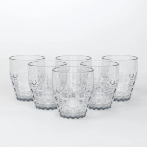 Sparkle Acrylics Glass 6 Pcs Set