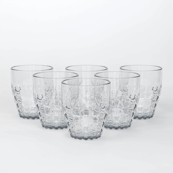 Sparkle Acrylics Glass 6 Pcs Set