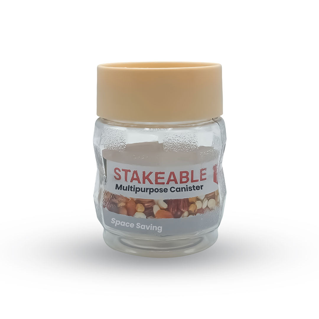 Happy Stakeable Plastic Jar (750ml) - Image 4