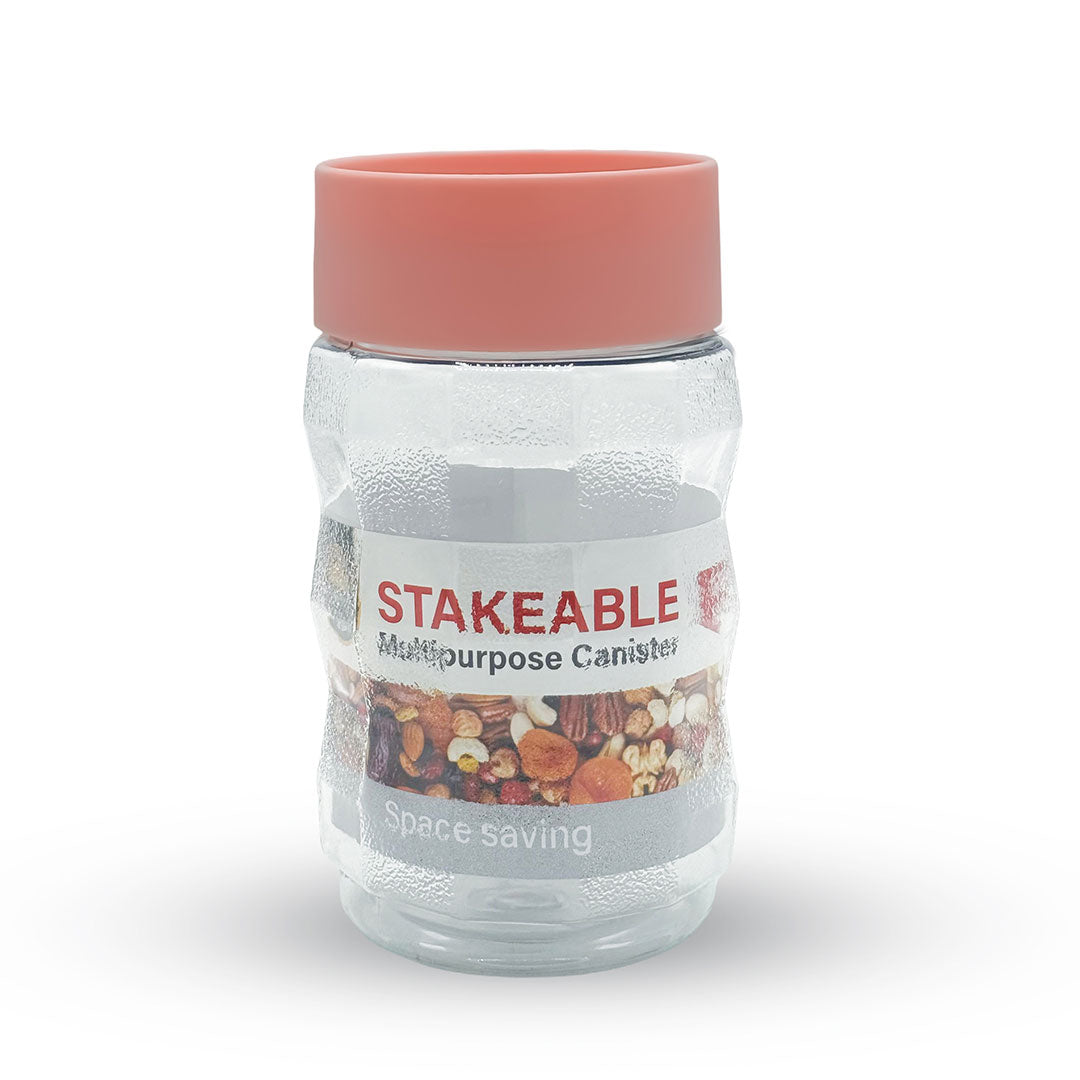 Happy Stakeable Plastic Jar (1000ml) - Image 3